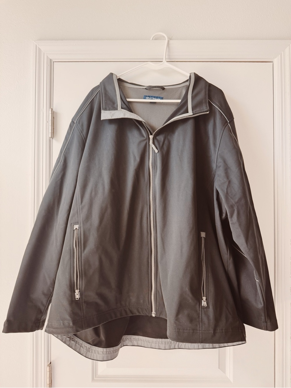 Cutter & Buck, Men's Gray Zip-Front Jacket
